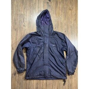 Vintage Moonstone Gore-Tex Jacket Mens M Blue  Ripstop 2 Way Zip Vented Hooded